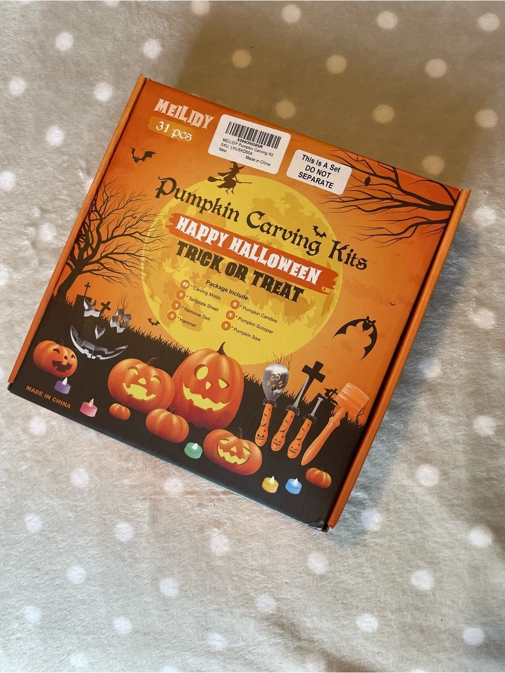 Orange Pumpkin Carving Kit